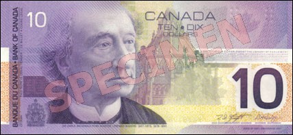 Canadian Journey Series - $10 Notes