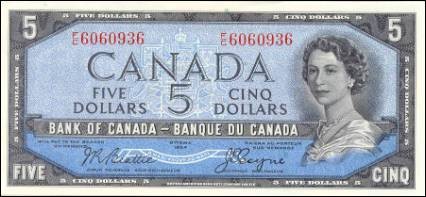 1954 Devils Face Series - $5 Notes