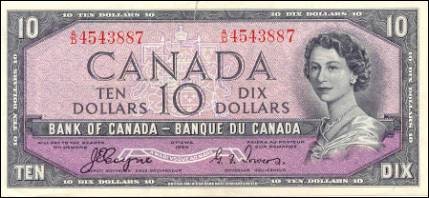 1954 Devils Face Series - $10 Notes