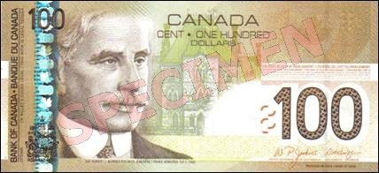 Canadian Journey Series - $100 Notes
