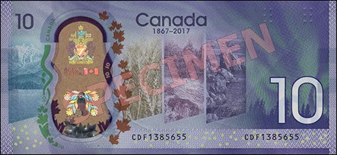 2017 Commemorative - $10 Notes